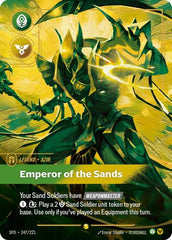 Azir, Emperor of the Sands - 247/221 - Showcase (Overnumbered) - Spiritforged