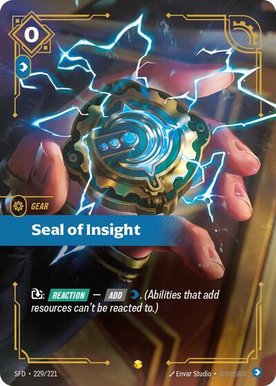 Seal of Insight - 229/221 - Showcase (Overnumbered) - Spiritforged