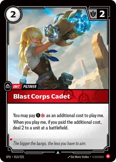 Blast Corps Cadet - 013/221 - Uncommon - Spiritforged