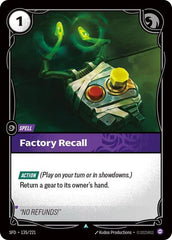 Factory Recall - 135/221 - Uncommon - Spiritforged