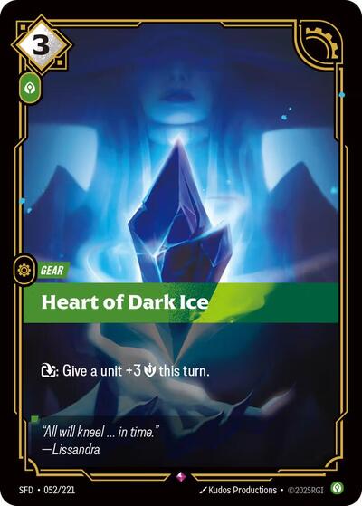 Heart of Dark Ice - 052/221 - Rare - Spiritforged
