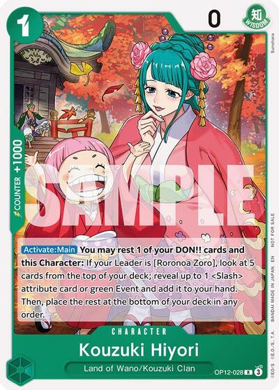 Kouzuki Hiyori (Tournament Pack 2026 Vol. 1) - OP12-028 - Rare - One Piece Promotion Cards