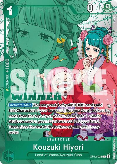 Kouzuki Hiyori (Winner Pack 2026 Vol. 1) - OP12-028 - Rare - One Piece Promotion Cards