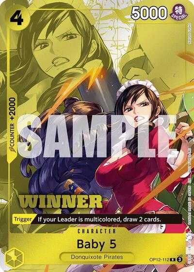 Baby 5 (Winner Pack 2026 Vol. 1) - OP12-112 - Rare - One Piece Promotion Cards