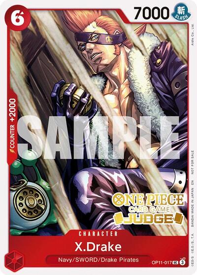 X.Drake (Judge Pack Vol. 7) - OP11-017 - Uncommon - One Piece Promotion Cards
