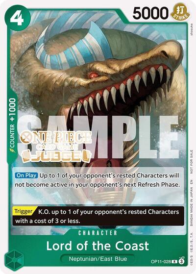 Lord of the Coast (Judge Pack Vol. 7) - OP11-028 - Rare - One Piece Promotion Cards