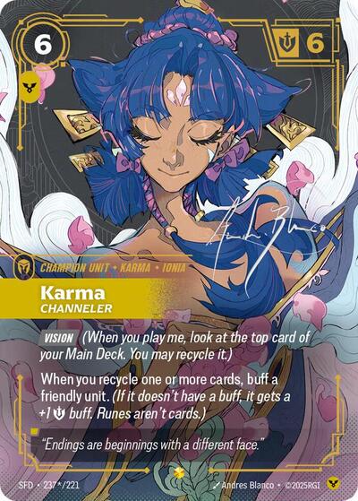 Karma, Channeler - 237*/221 - Showcase (Signature) - Spiritforged