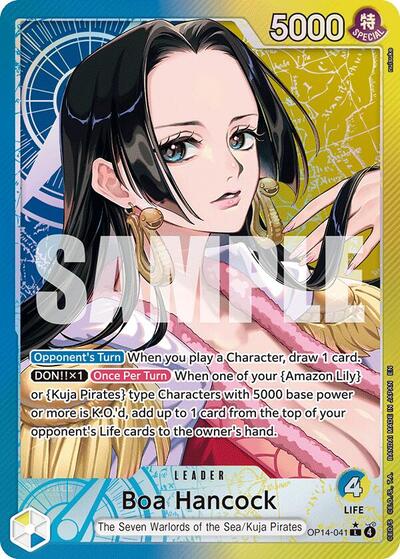 Boa Hancock - OP14-041 - Leader (Alternate Art) - The Azure Sea's Seven