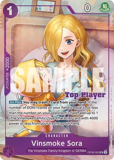 Vinsmoke Sora (CS 25-26 Top Player Pack Vol. 2) - OP06-063 - Uncommon - One Piece Promotion Cards