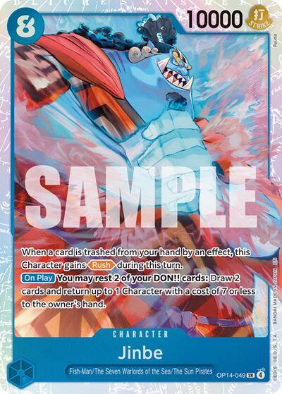 Jinbe - OP14-049 - Super Rare - The Azure Sea's Seven