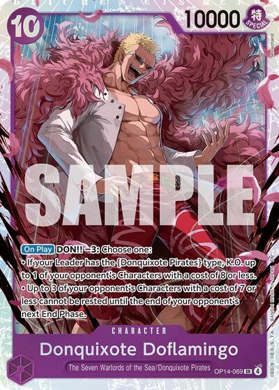 Donquixote Doflamingo - OP14-069 - Super Rare - The Azure Sea's Seven