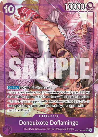 Donquixote Doflamingo - OP14-069 - Super Rare (Alternate Art) - The Azure Sea's Seven