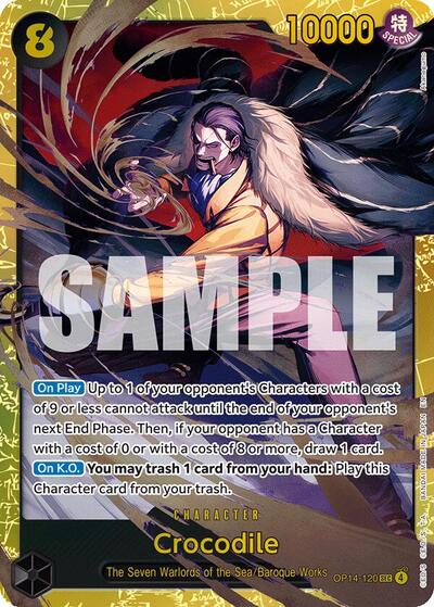 Crocodile - OP14-120 - Secret Rare - The Azure Sea's Seven