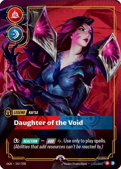 Kai'Sa, Daughter of the Void (Metal) (Best Of) - 247/298 - Promo - Riftbound Organized Play Promotional Cards