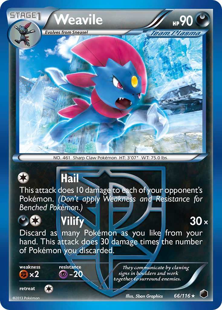 Weavile - 066/116 - Plasma Freeze