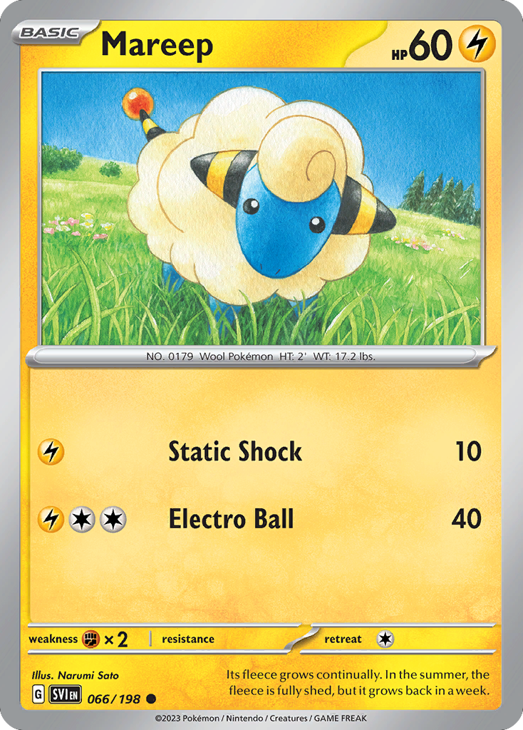 Mareep - 066/198 - Scarlet & Violet