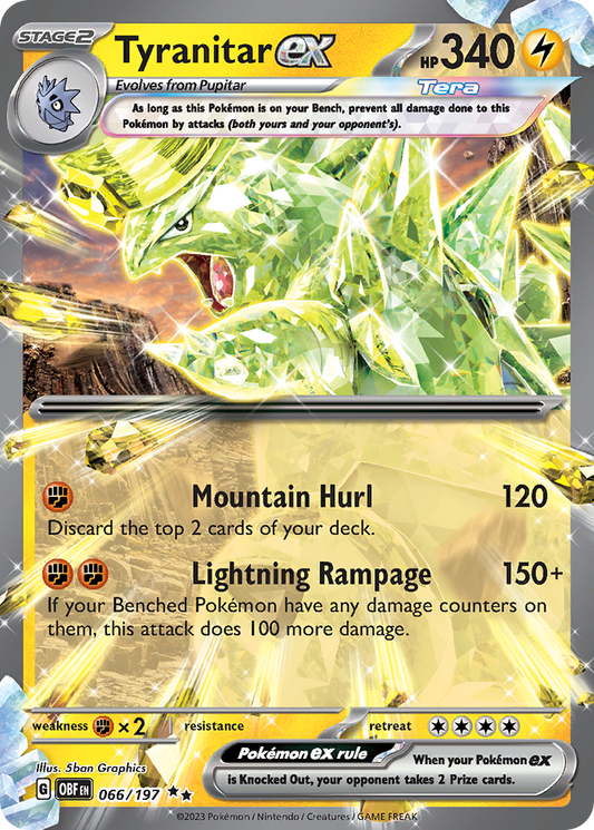 Tyranitar ex - 066/197 - Obsidian Flames