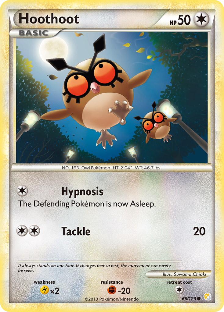 Hoothoot - 066/123 - HeartGold & SoulSilver