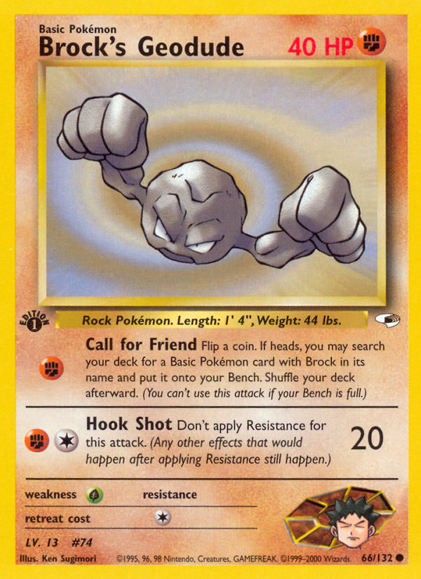 Brock's Geodude - 066/132 - Gym Heroes