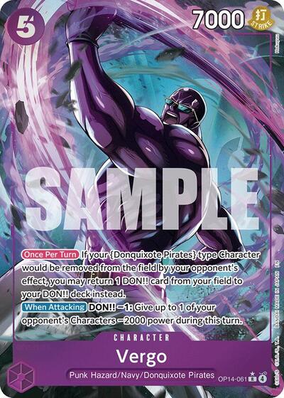 Vergo - OP14-061 - Rare (Alternate Art) - The Azure Sea's Seven