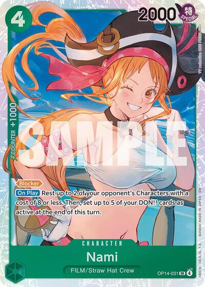Nami - OP14-031 - Super Rare - The Azure Sea's Seven