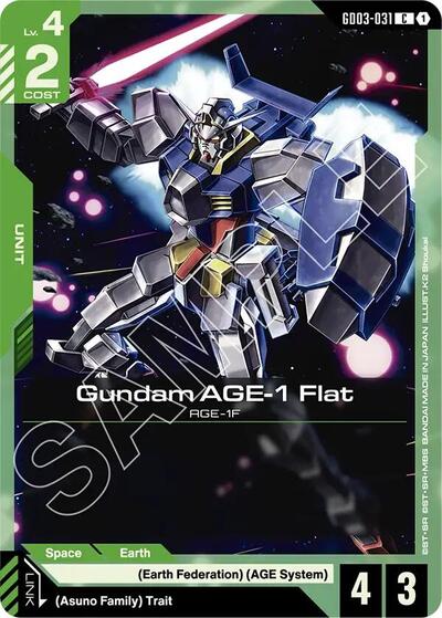 Gundam AGE-1 Flat - GD03-031 - COMMON - Steel Requiem