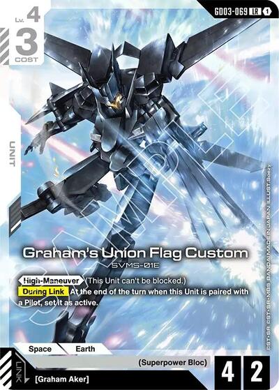 Graham's Union Flag Custom - GD03-069 - LEGEND RARE - Steel Requiem