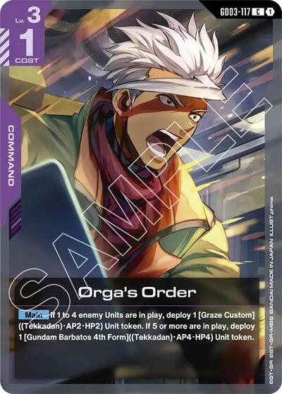 Orga's Order - GD03-117 - COMMON - Steel Requiem
