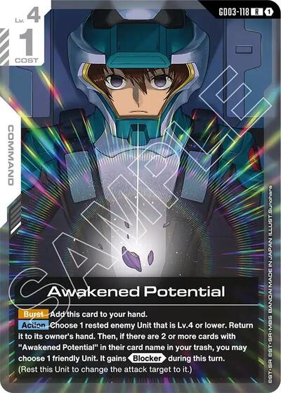 Awakened Potential - GD03-118 - RARE - Steel Requiem