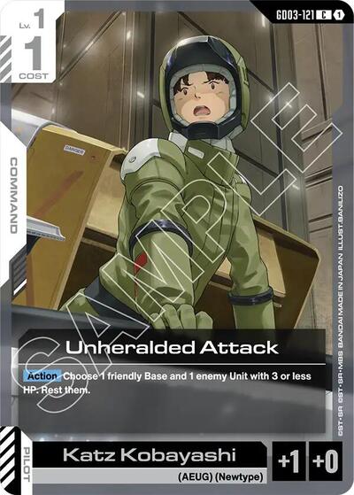 Unheralded Attack - GD03-121 - COMMON - Steel Requiem