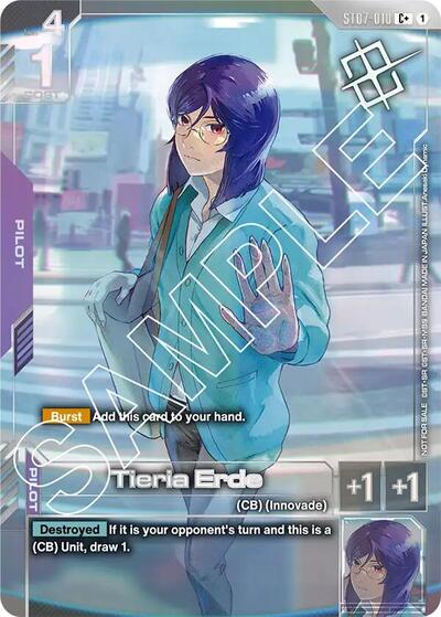 Tieria Erde (Store Tournament Winner Pack 03) - ST07-010 - Full Art Common - Gundam Promotional Cards