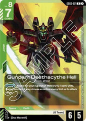 Gundam Deathscythe Hell (Store Tournament Participant Pack 03) - GD03-021 - RARE - Gundam Promotional Cards