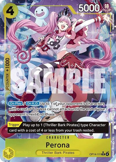 Perona - OP14-111 - Rare (Alternate Art) - The Azure Sea's Seven