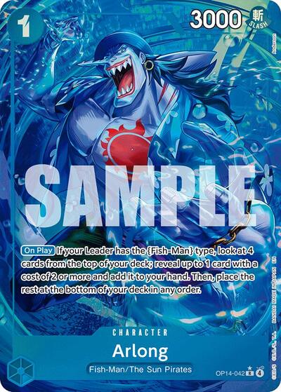 Arlong - OP14-042 - Rare (Alternate Art) - The Azure Sea's Seven