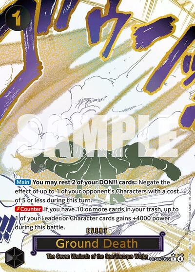 Ground Death - OP14-096 - Rare (Alternate Art) - The Azure Sea's Seven