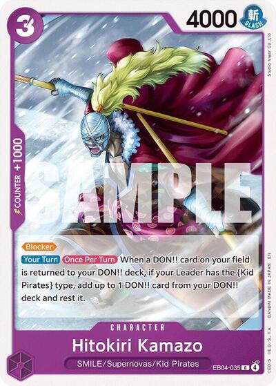 Hitokiri Kamazo - EB04-035 - Common - The Azure Sea's Seven