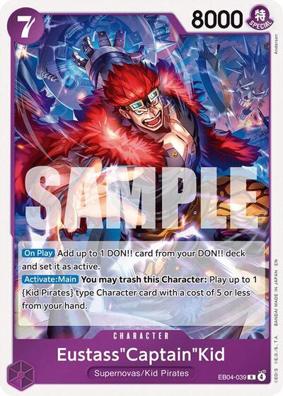 Eustass"Captain"Kid - EB04-039 - Rare - The Azure Sea's Seven