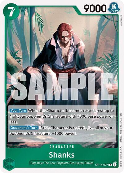 Shanks - OP14-027 - Rare - The Azure Sea's Seven
