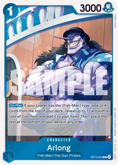 Arlong - OP14-042 - Rare - The Azure Sea's Seven