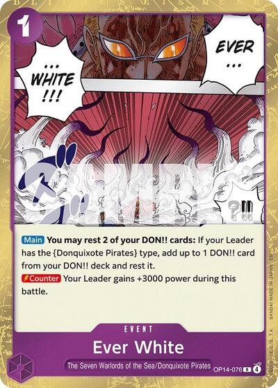 Ever White - OP14-076 - Rare - The Azure Sea's Seven