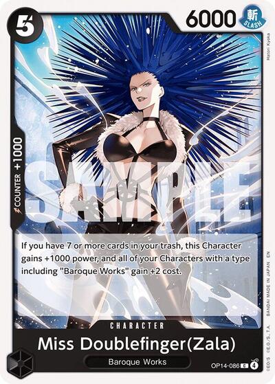 Miss Doublefinger(Zala) - OP14-086 - Common - The Azure Sea's Seven