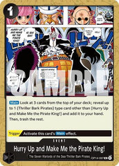 Hurry Up and Make Me the Pirate King! - OP14-097 - Uncommon - The Azure Sea's Seven