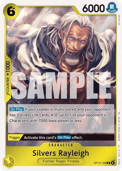Silvers Rayleigh - OP14-108 - Rare - The Azure Sea's Seven