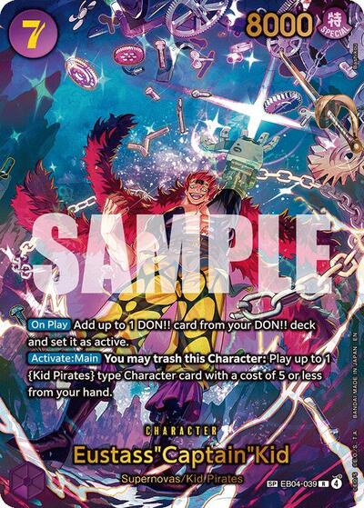 Eustass"Captain"Kid - EB04-039 - Rare (Special Alternate Art) - The Azure Sea's Seven