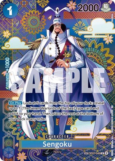 Sengoku - OP07-046 - Rare (Special Alternate Art) - The Azure Sea's Seven