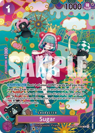 Sugar - OP10-065 - Rare (Special Alternate Art) - The Azure Sea's Seven
