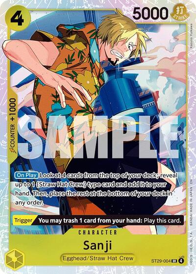 Sanji - ST29-004 - Super Rare - ST-29: Starter Deck 29 Egghead