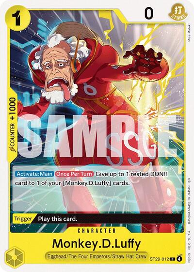 Monkey.D.Luffy - ST29-012 - Common - ST-29: Starter Deck 29 Egghead