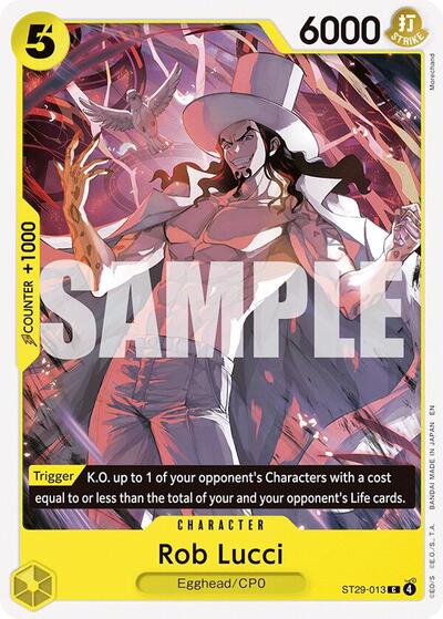 Rob Lucci - ST29-013 - Common - ST-29: Starter Deck 29 Egghead