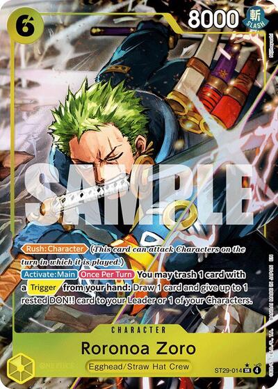 Roronoa Zoro - ST29-014 - Super Rare (Full Art) - Egghead